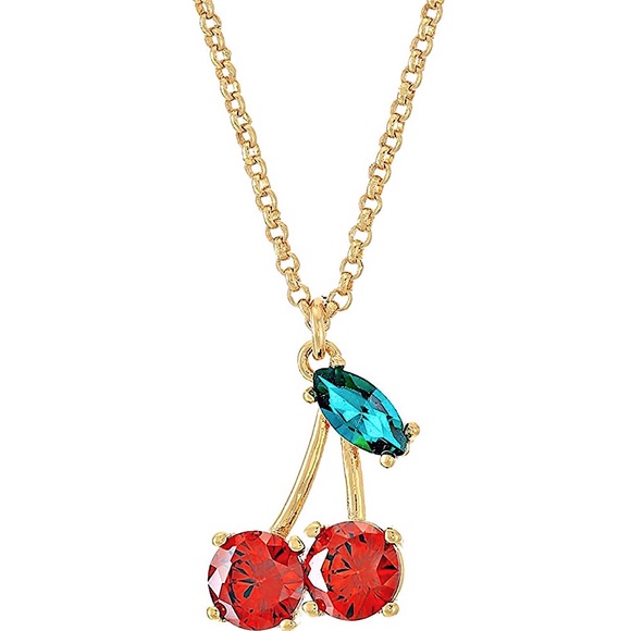 kate spade new york Ma Cherie Cherry Mini Pendant Necklace - Picture 3 of 8